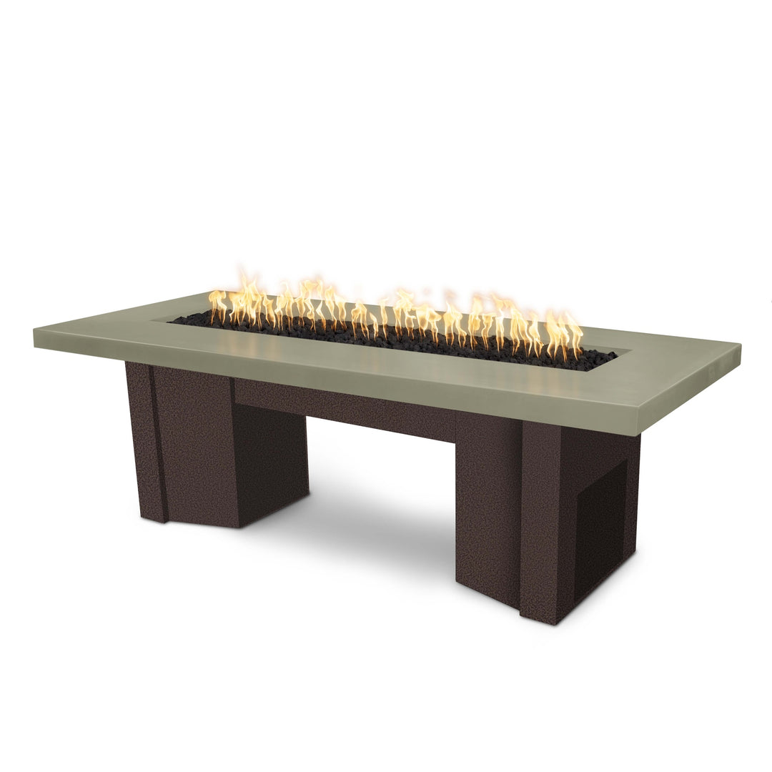 Alameda GFRC Fire Table with Powder Coated Base