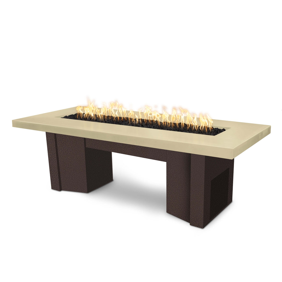 Alameda GFRC Fire Table with Powder Coated Base