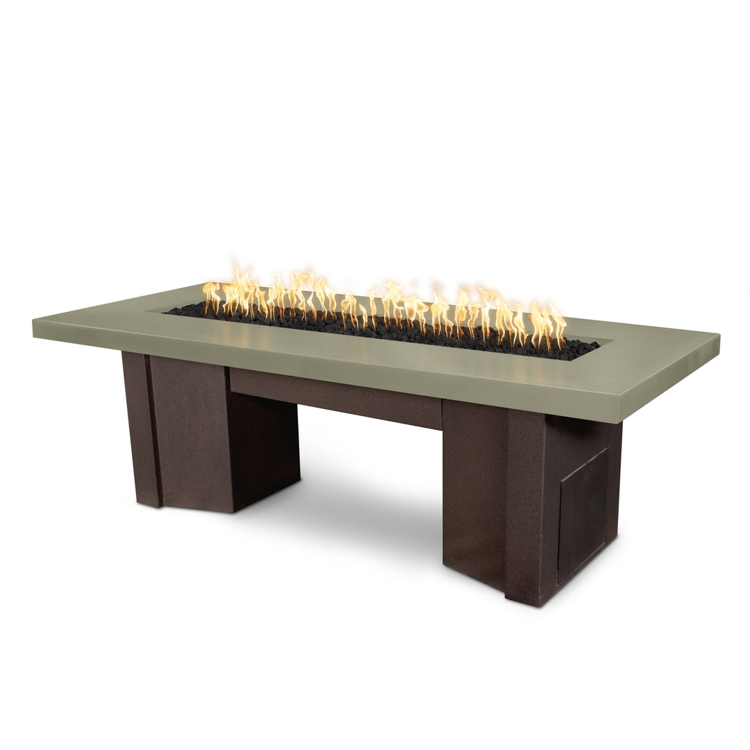 Alameda GFRC Fire Table with Powder Coated Base