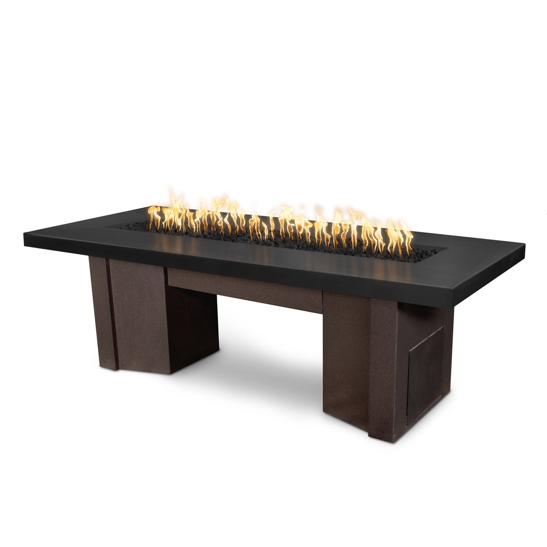 Alameda GFRC Fire Table with Powder Coated Base