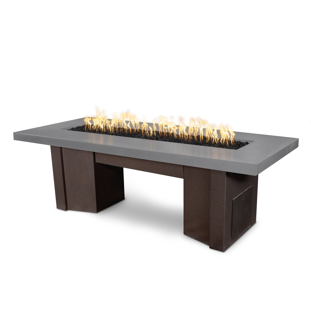 Alameda GFRC Fire Table with Powder Coated Base