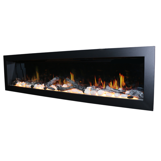 Litedeer Homes® Latitude II 68-in Smart Wall Mount Electric Fireplace